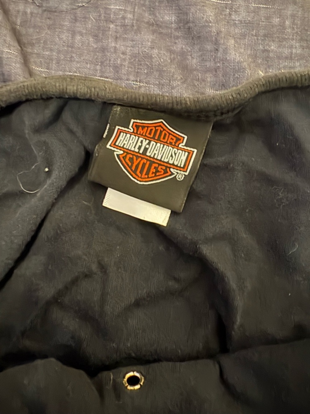 Harley-Davidson Black Tank Top with Orange Logo